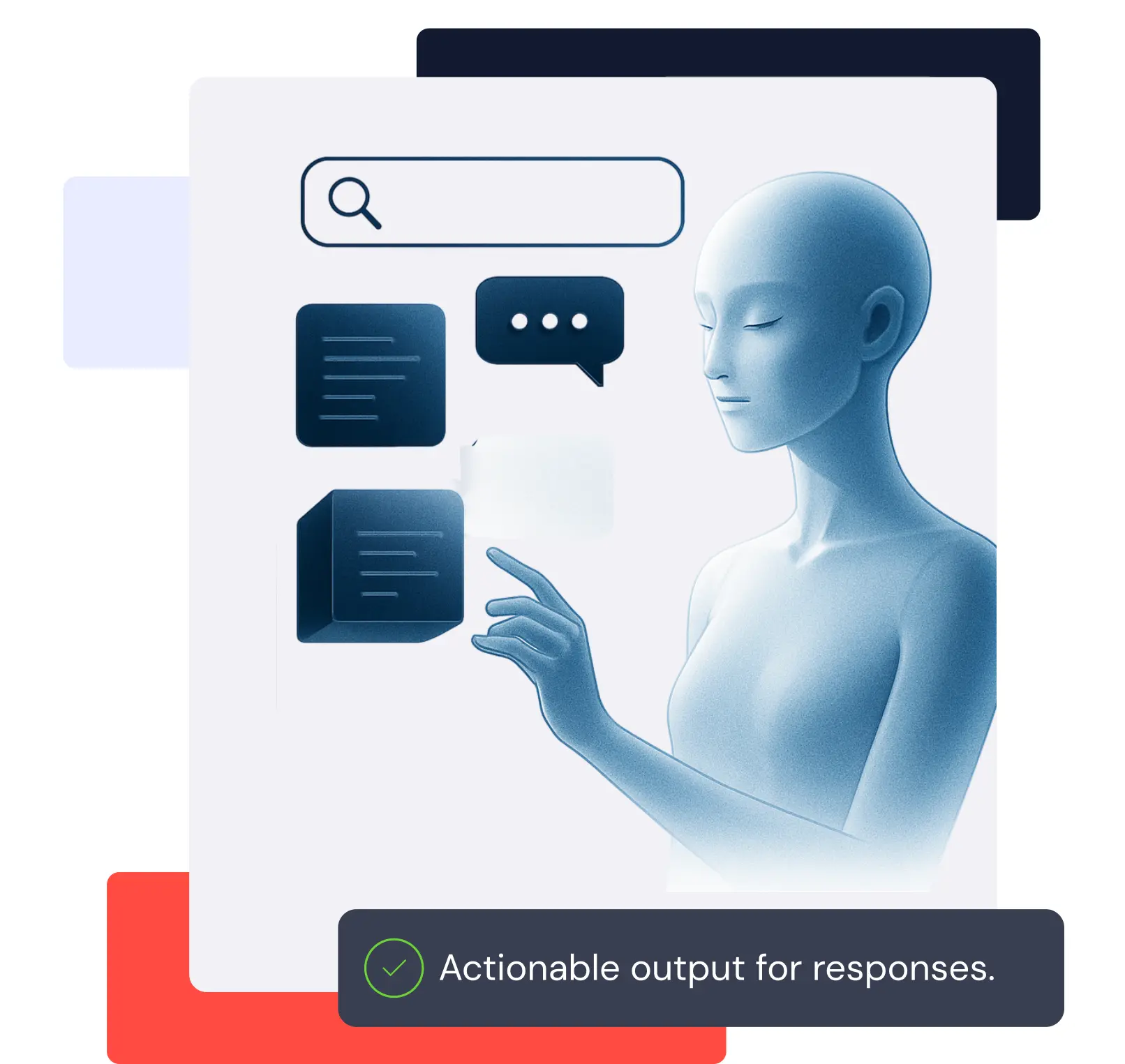 Search and conversation interface